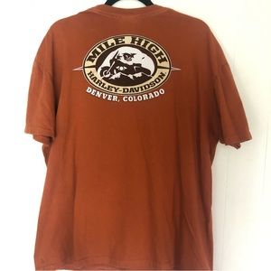 Harley-Davidson Vintage Mile High Denver Colorado Graphic Pocket Tee Men’s XL